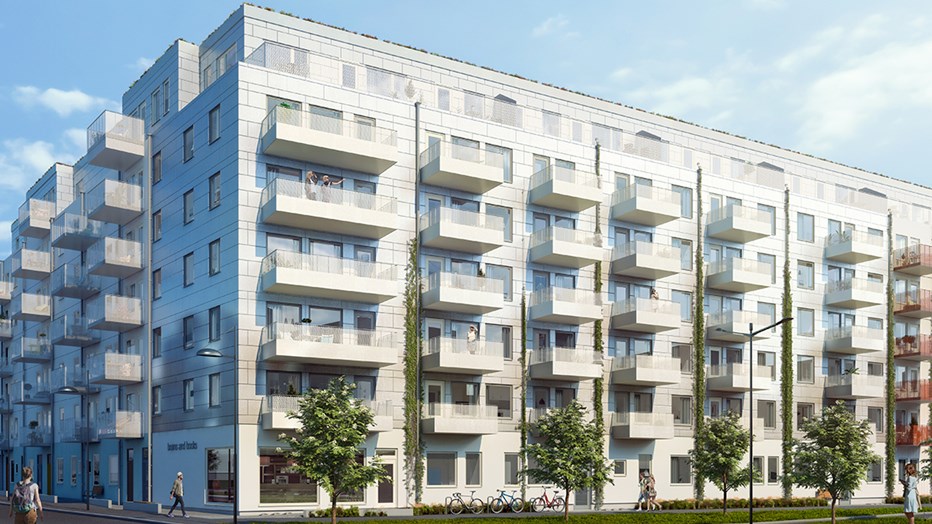 The condominiums in Sjösättningen. Image source: Fojab. The condominiums in Sjösättningen. Image source: Fojab.