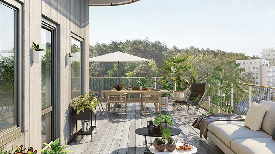 The balconies are spacious. The balconies are spacious.
