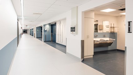 I den nya byggnaden har vi skapat en modern operationsavdelning bestående av 23 operationssalar. Foto Anders Bobert