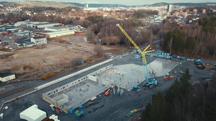 Bygget startade i maj 2022 och Fredriksborgskolan kommer stå färdig till sommarlovet 2024.