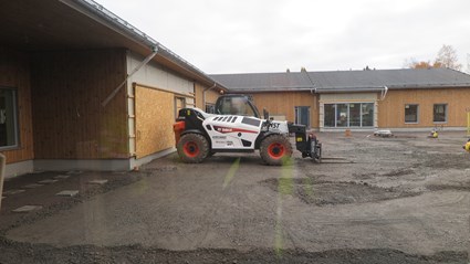 Genom god planering, en smart uppdelning av arbetsplatsen och en god logistik har arbetet flutit på mycket smidigt.