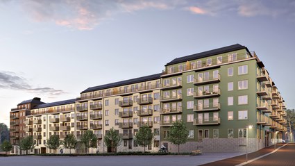 Bostadskvarteret Ängsklockan i Järvastaden omfattar 119 bostäder.