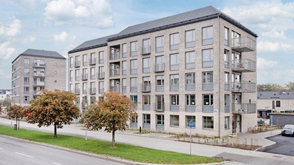 Husen i Gottorps Allé präglas av kvalitetsmaterial både utom- och inomhus. 