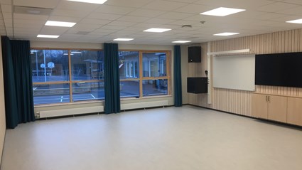 Vi har byggt en helt ny musiksal.