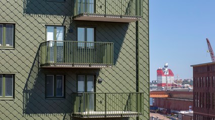 De som flyttar in i Dockan har fin utsikt över Göteborg och Älven.