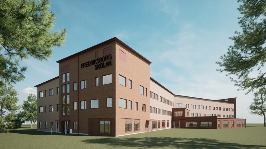 Fredriksborgskolan kommer utgöra entrén till den nya stadsdelen Gässlösa som byggs i södra Borås.