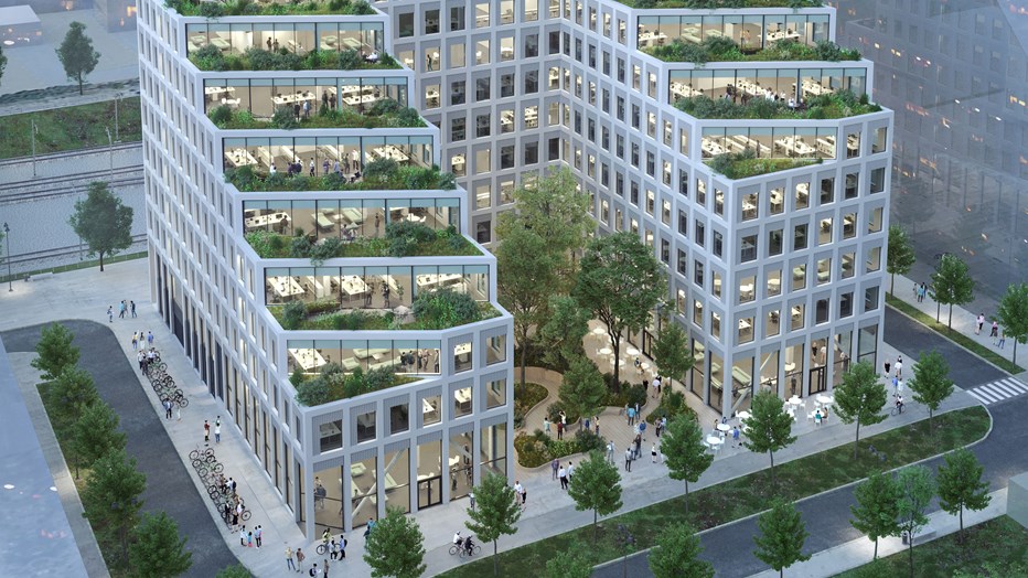 Hyllie Terrace is part of Sweden's Green Building Council's pilot study on a zero carbon dioxide emissions certification of buildings.