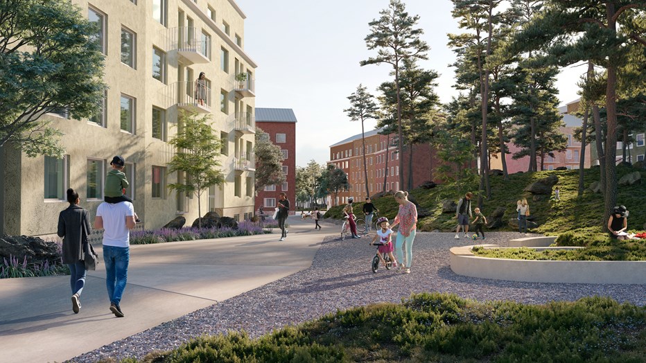 Kista Parkstad is emerging in a unique park environment with great natural and cultural values.